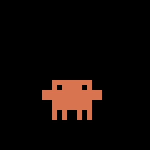 Clawd animation on the splash screen